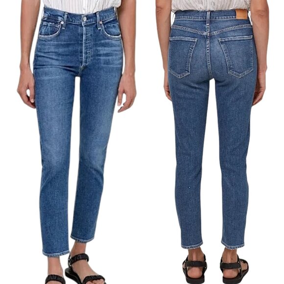 Citizens of Humanity NWT Charlotte Jeans Dance Floor High-Rise Straight, Size 27 - Picture 1 of 16